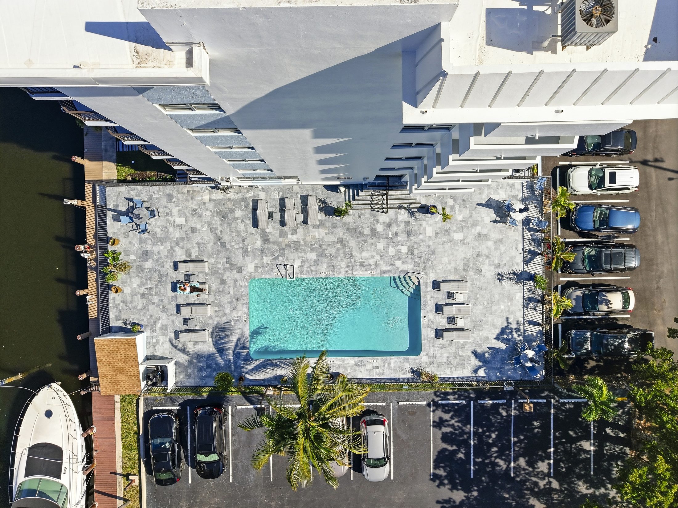 The Ridgeview Towers pool and deck following the recent rebuild